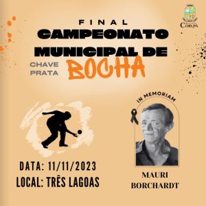 Bocha: Campeonato Municipal chega à fase final em Corupá