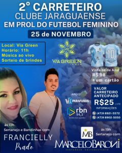 Futebol: Time feminino promove 2º Carreteiro em Jaraguá do Sul