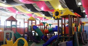 Espaço Kids tem mais brinquedos e estrutura dentro do Pavilhão C