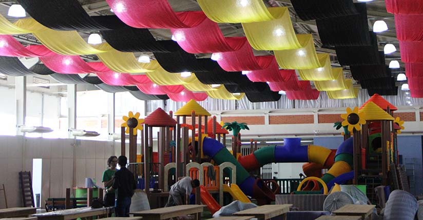 Arena da festa dos atiradores está pronta para 11 dias de diversão