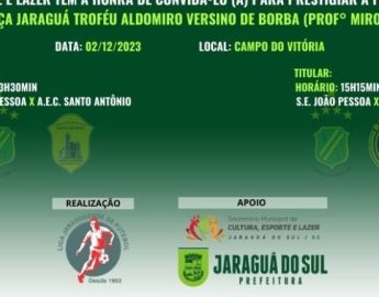 Futebol: LJaF convida para as finais da Taça Jaraguá