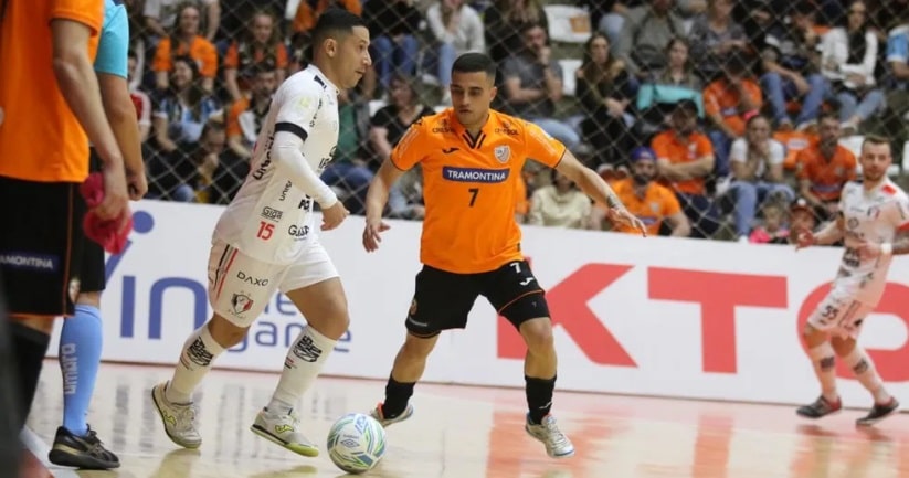 Futsal: Joinville e Carlos Barbosa empatam na ida das quartas de final da LNF