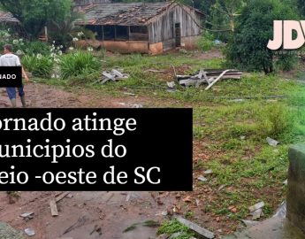 Vídeos- Tornado atinge municípios do meio-oeste de SC