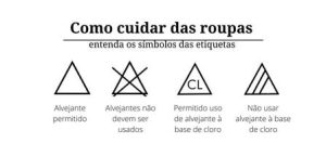 Você sabe o que significam os símbolos nas etiquetas das roupas? Veja aqui