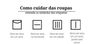Você sabe o que significam os símbolos nas etiquetas das roupas? Veja aqui