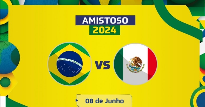 Futebol: CBF anuncia Brasil x México no dia 8 junho de 2024