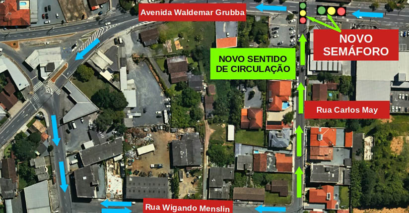 Semáforo na Waldemar Grubba será ativado nesta quinta
