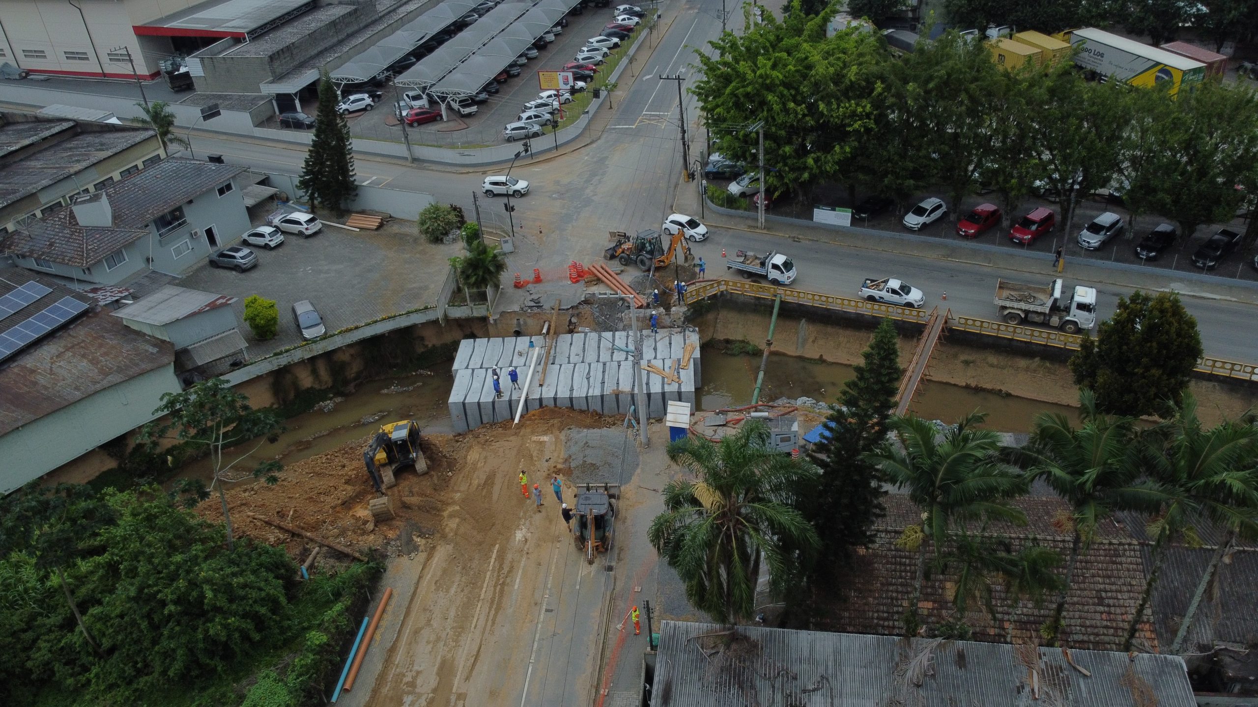 Obras de galeria no Jaraguá Esquerdo estão em fase adiantada