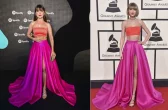 Paula Fernandes se inspira em look de Taylor Swift para evento de música em São Paulo