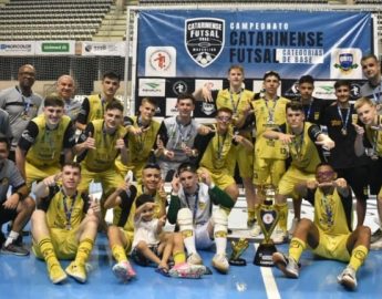 Futsal: Jaraguá sub-18 supera Criciúma e é campeão inédito do estadual