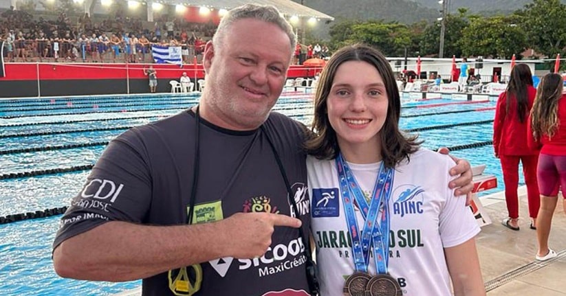 Natação: Jaraguaenses sobem ao pódio no Campeonato Brasileiro Junior