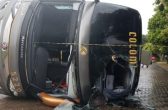 Acidente em Machadinho: Ônibus de Turismo Capota Deixando Várias Pessoas Feridas