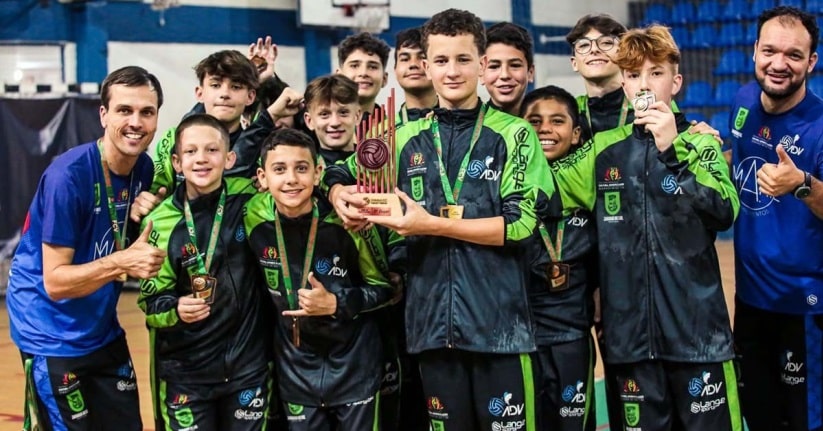 Vôlei: Jaraguá do Sul fica em terceiro lugar no estadual sub-14