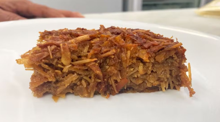 Bolo de aipim com queijo sem fermento da Gloria Pires