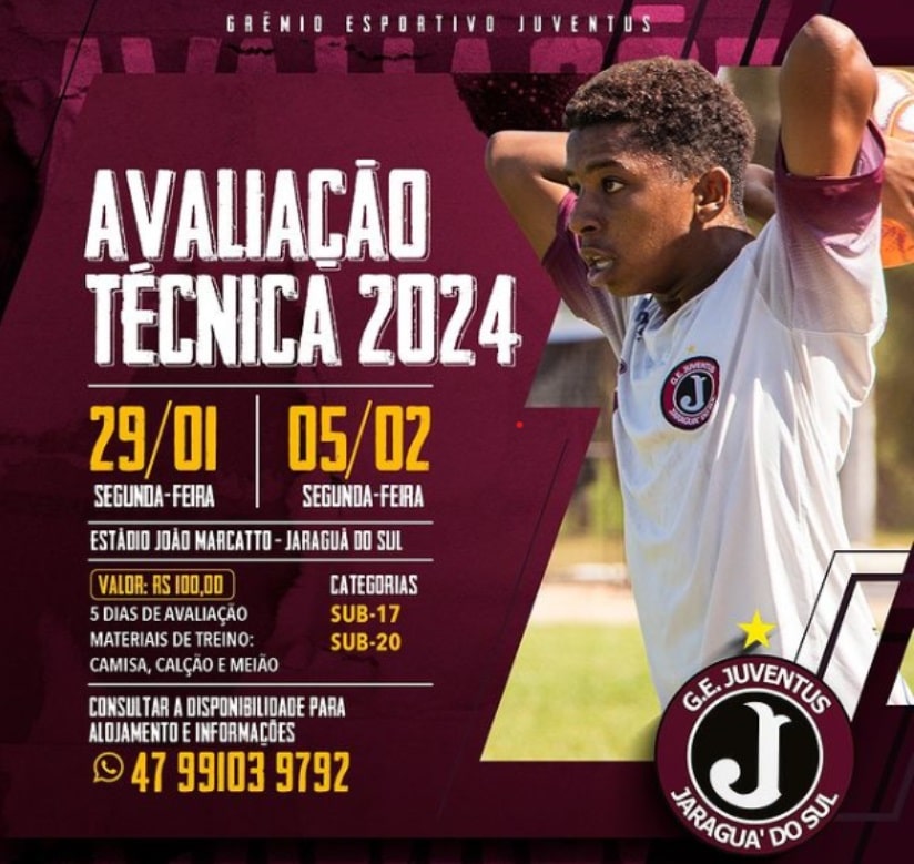 Futebol: Juventus abre inscrições para avaliação de base