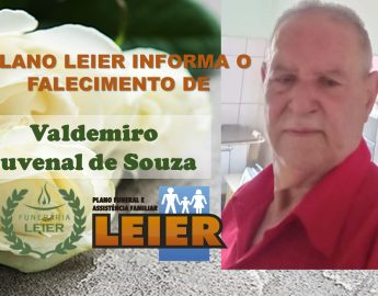 Plano Leier informa o falecimento de  Valdemiro Juvenal de Souza