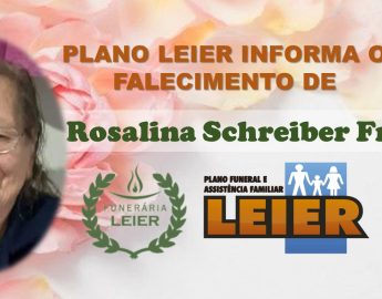 Plano Leier informa o falecimento de Rosalina Schreiber Franzen