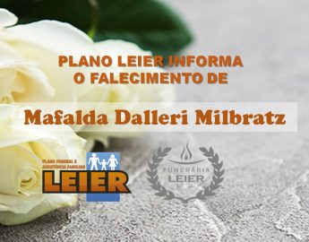 Plano Leier informa o falecimento de Mafalda Dalleri Milbratz