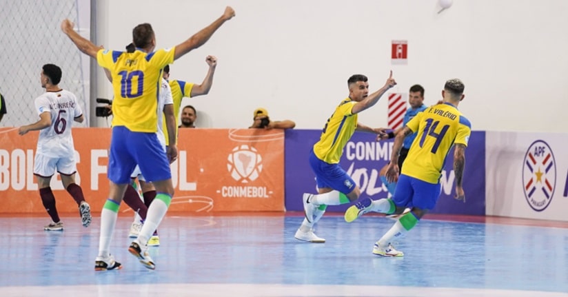 Futsal: Com dois gols de Marcênio, Brasil bate a Venezuela na semifinal da Copa América