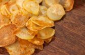 Chips de batata no forno