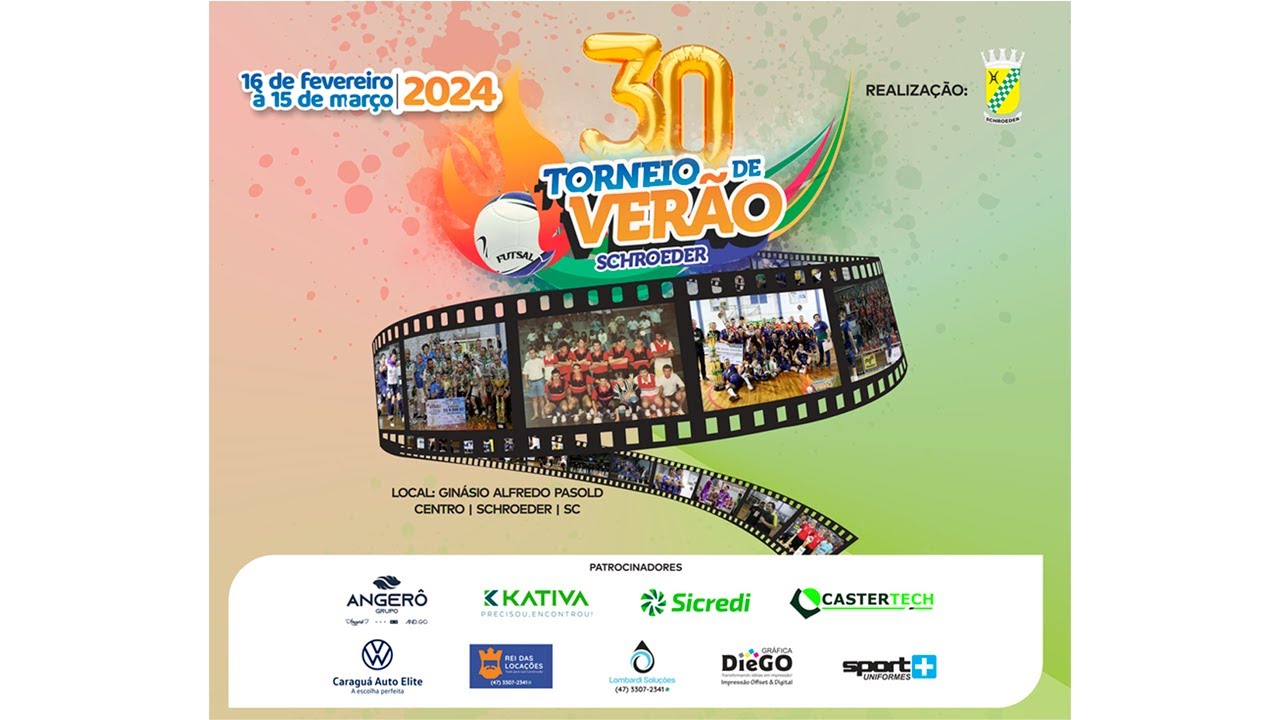 ASSISTA AO VIVO TORNEIO DE VERÃO DE SCHROEDER