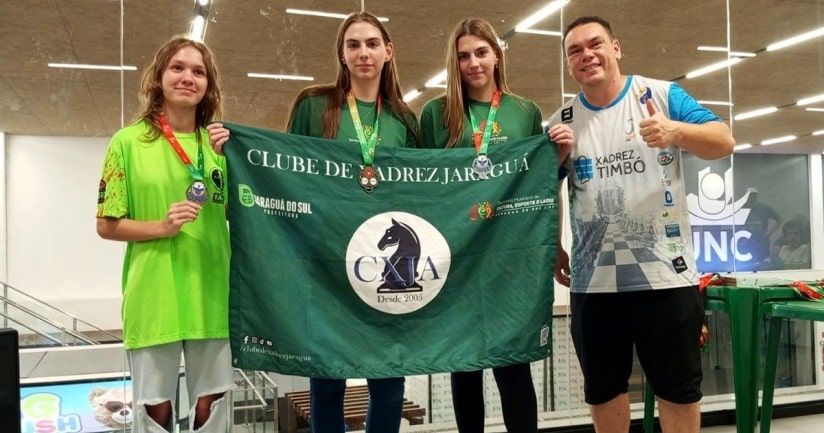 Xadrez: Jaraguá do Sul conquista 21 medalhas no estadual