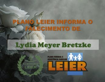 Plano Leier informa o falecimento de Lydia Meyer Bretzke