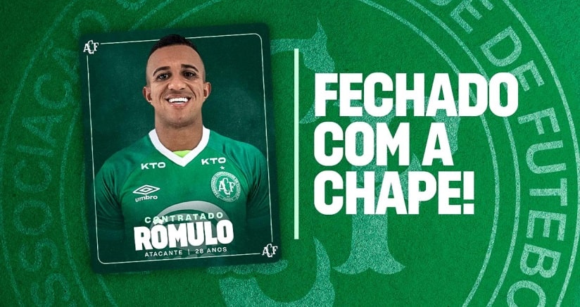 Mercado da Bola: Chape anuncia o atacante Rômulo, ex-Avaí