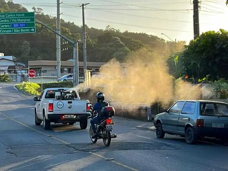 Fumacê com carro da Dive foi transferido para esta sexta-feira (15)