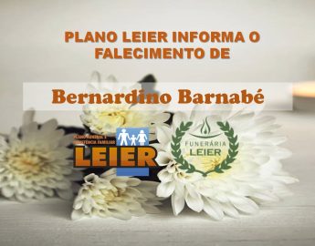 Plano Leier informa o falecimento de Bernardino Barnabé