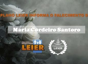 Plano Leier informa o falecimento de Maria Cordeiro Santoro