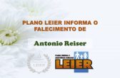 Plano Leier informa o falecimento de Antonio Reiser