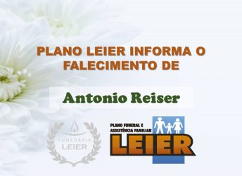 Plano Leier informa o falecimento de Antonio Reiser