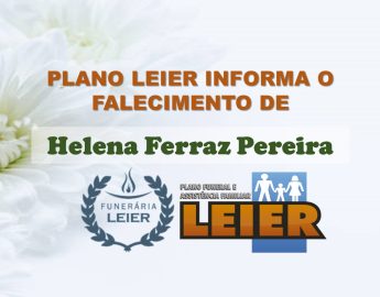 Plano Leier informa o falecimento de Helena Ferraz Pereira