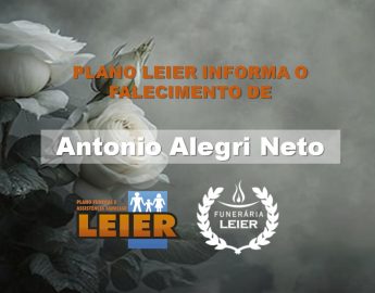 Plano Leier informa o falecimento de Antonio Alegri Neto