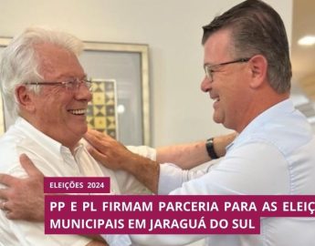 PP e PL firmam parceria para as eleições municipais em Jaraguá do Sul