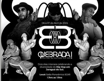 Festival Quebrada celebra cena  do hip hop em Jaraguá do Sul