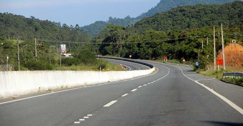 União entrega trecho de 1,4 km na BR-280/SC, em Guaramirim