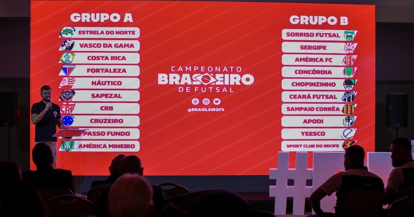 Futsal: CBFS define os grupos do Campeonato Brasileiro de 2024