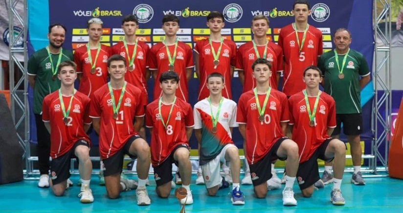 Vôlei: Jaraguaenses ficam em 3º lugar no brasileiro de seleções sub-16