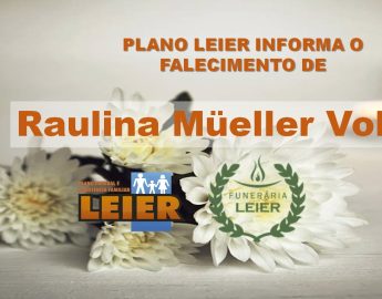 Plano Leier informa o falecimento de Raulina Müeller Volz