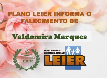 Plano Leier informa o falecimento de Valdomira Marques