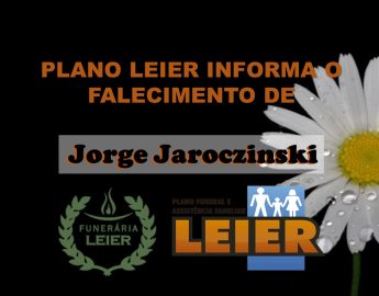 Plano Leier informa o falecimento de Jorge Jaroczinski, conhecido como Jorjão