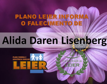 Plano Leier informa o falecimento de Alida Daren Lisenberg