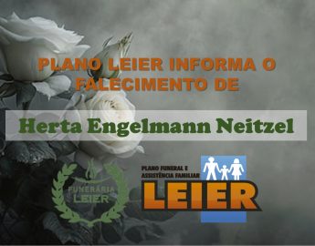 Plano Leier informa o falecimento de Herta Engelmann Neitzel