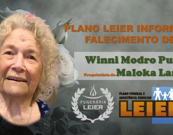 Plano Leier informa o falecimento de Winni Modro Puttjer, proprietária do Maloka Lanches