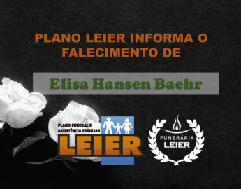 Plano Leier informa o falecimento de Elisa Hansen Baehr