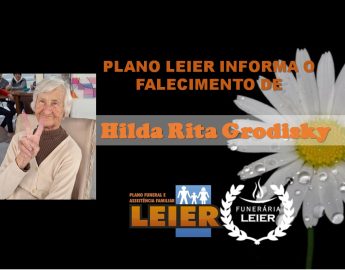 Plano Leier informa o falecimento de Hilda Rita Grodisky