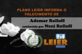 Plano Leier informa o falecimento de Ademar Rolloff
