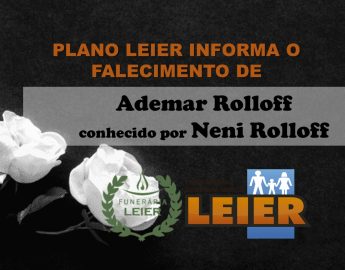 Plano Leier informa o falecimento de Ademar Rolloff